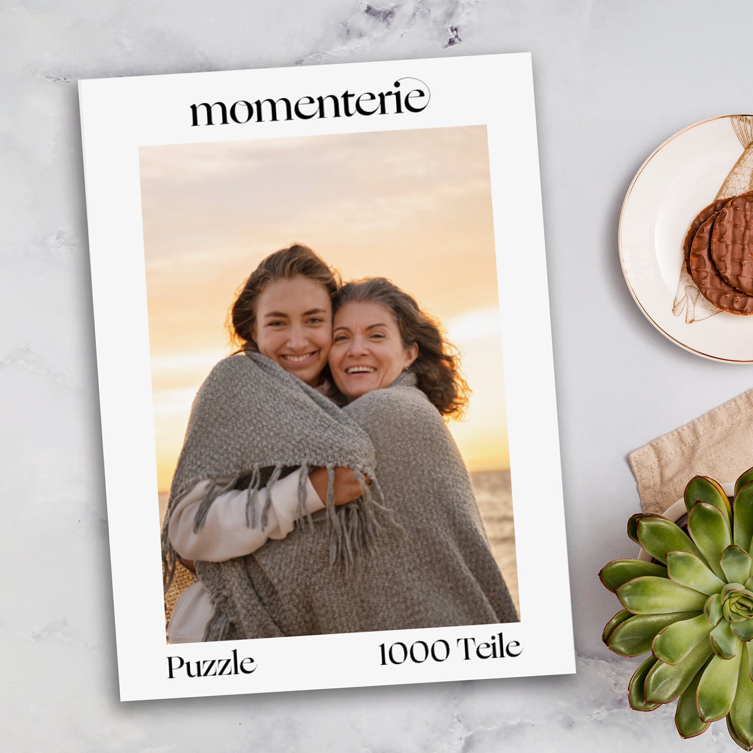 Personalisiertes Fotopuzzle zum Muttertag – individuelles Puzzle mit eigenem Foto und Widmung als kreative Geschenkidee für Mama