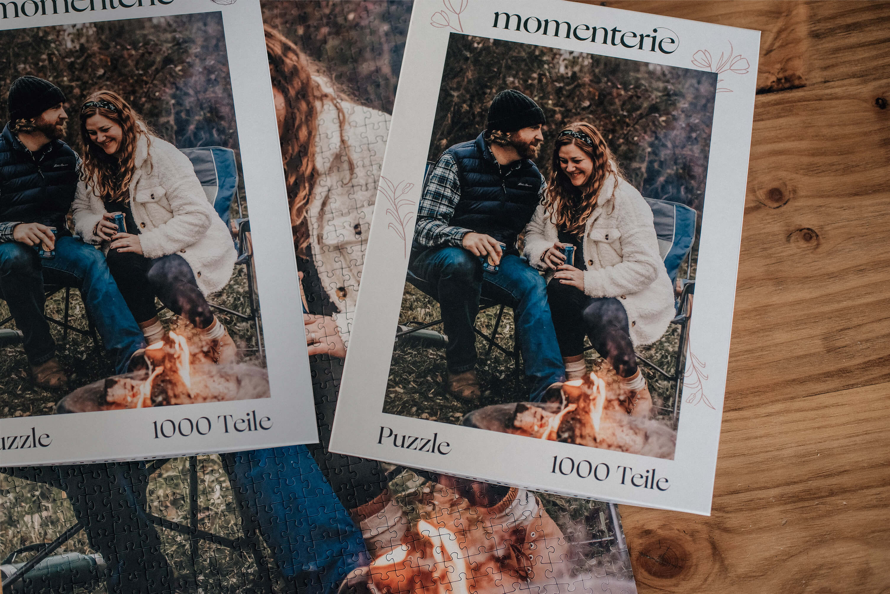 Personalisierbares Fotopuzzle mit 1000 Teilen, hochwertig bedruckt, als kreatives Geschenk für Paare, Freunde oder Familie – ideal zum Verschenken oder Selbstgestalten mit eigenem Foto.